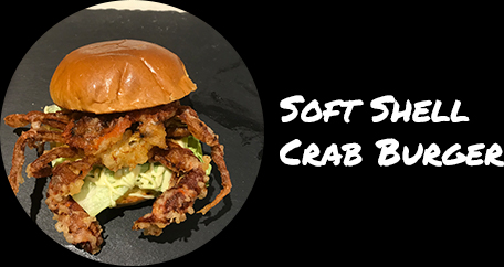 Sushi Fusion London. Japanese cuisine. Sushi fusion rolls and hot dishes. soft shell crab burger