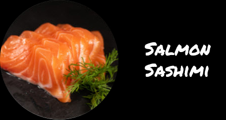 Sushi Fusion London. Japanese cuisine. Sushi rolls and poke bowls. salmon sashimi