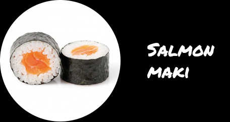 Sushi Fusion London. Japanese cuisine. Sushi rolls and poke bowls. salmon maki